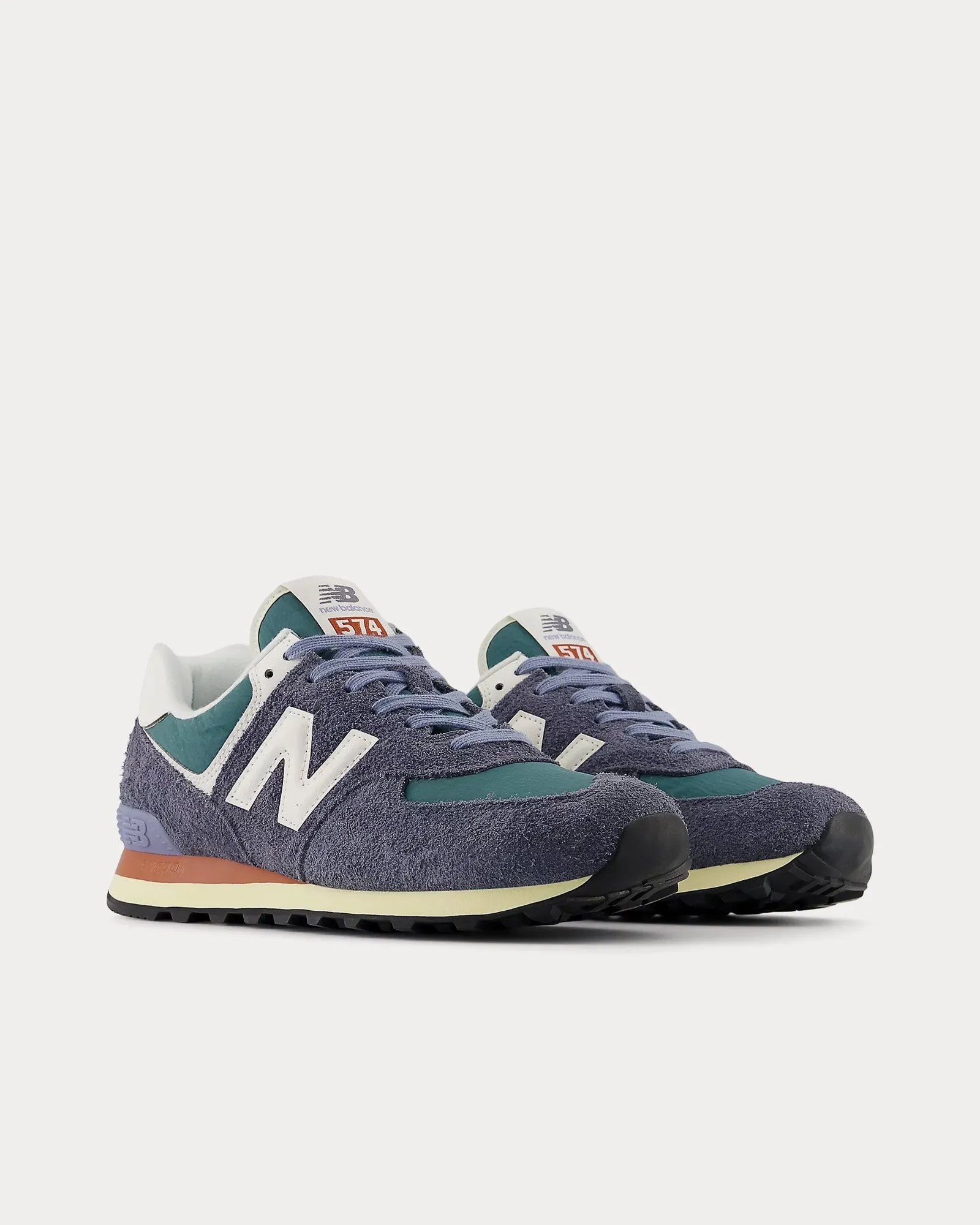 574 Dark Arctic Grey / Sea Salt Low Top Sneakers