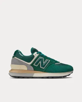 574 Green / Silver Low Top Sneakers