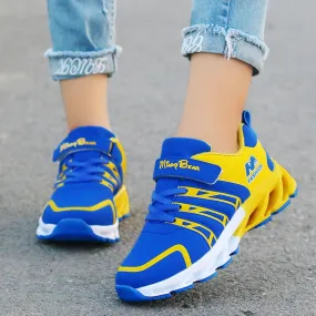 Autumn Kids Shoes Boys Sneakers Breathable Patchwork Hook & Loop Running Children Shoes For Girls, boys