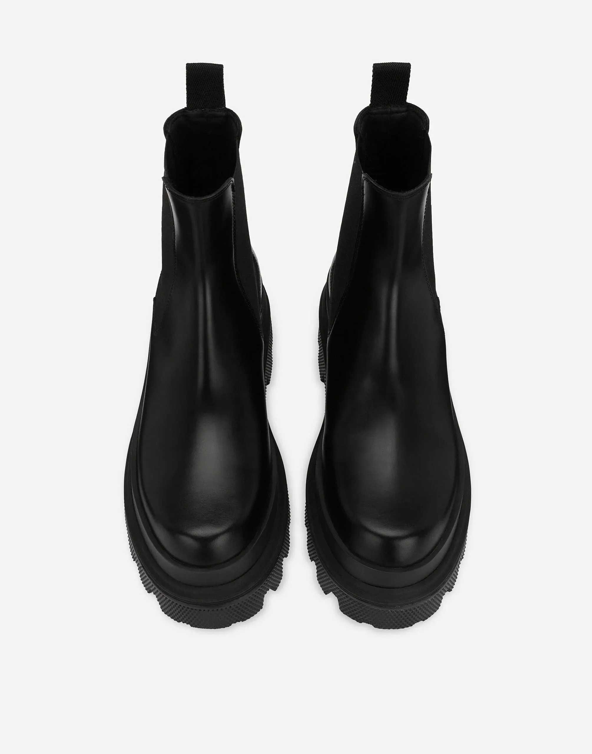 Brushed Leather Chelsea Boots