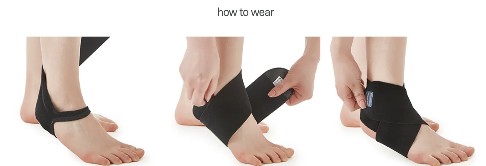 Compression Ankle Sleeve For Ankle Support & Foot Pain Breathable Ankle Brace With Ankle Strap For Sports Protection - Black
