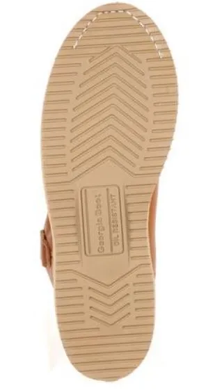 Georgia Men's Light Brown Leather Steel Toe Lace-Up 6" Work Boots G6342