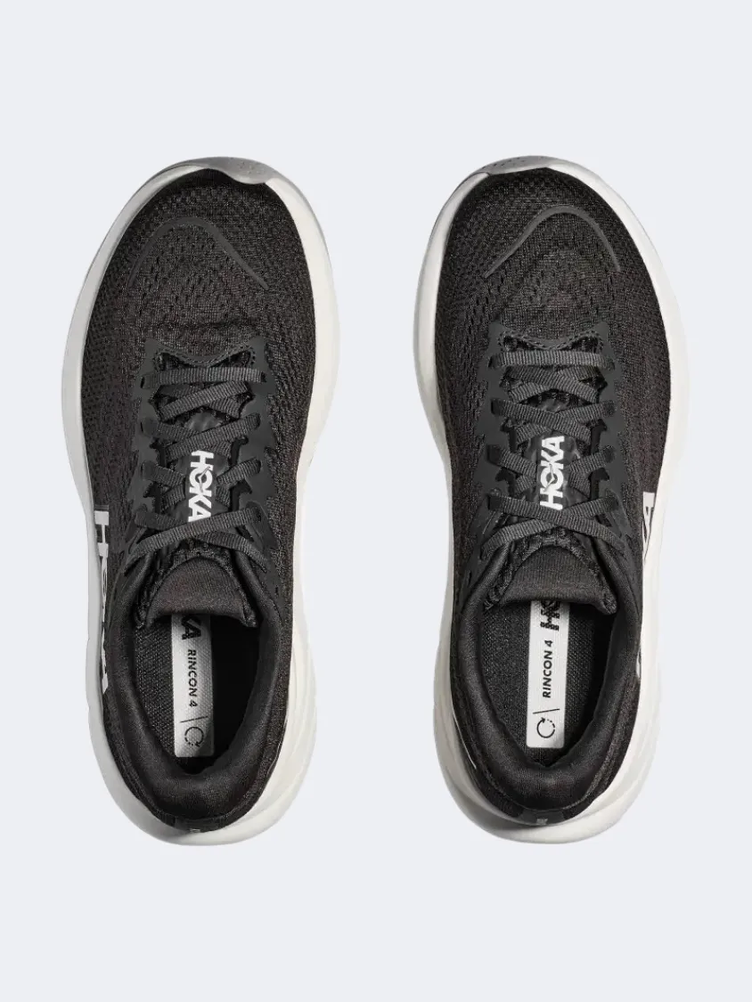 Hoka Rincon 4 Women Running Sneakers Black/White