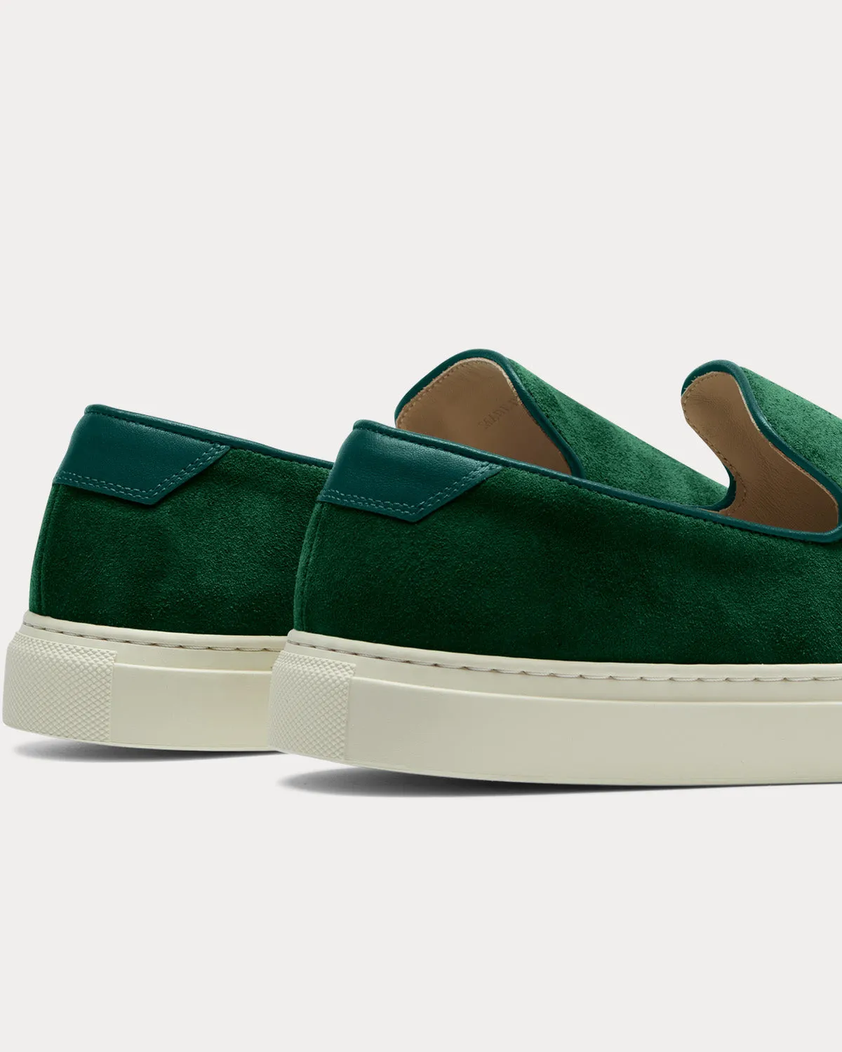 Jetty Court Green Slip On Sneakers