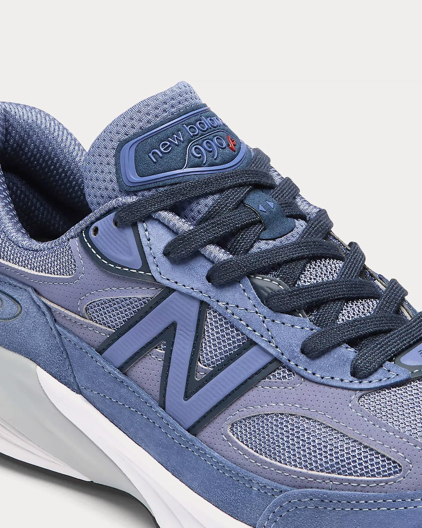 Made in USA 990v6 Purple / Navy Low Top Sneakers