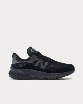 Made in USA 990v6 Triple Black Low Top Sneakers
