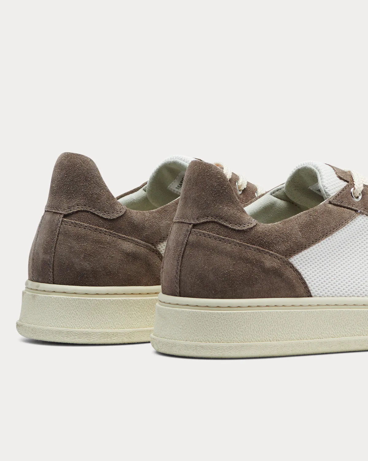 Meander White / Brown Low Top Sneakers