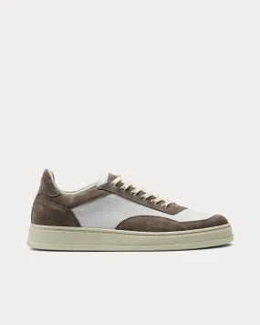 Meander White / Brown Low Top Sneakers