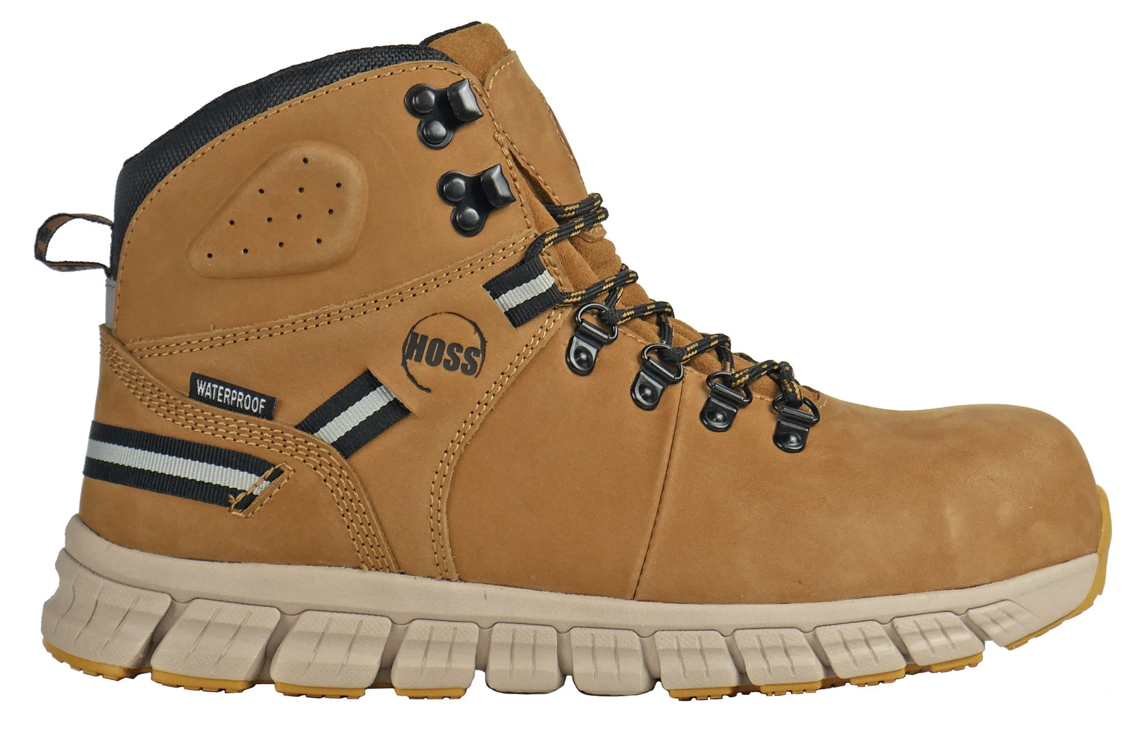 Men's Hoss Ticker Wheat, EH, SR, WP, Mid Hiker Composite Toe Boot