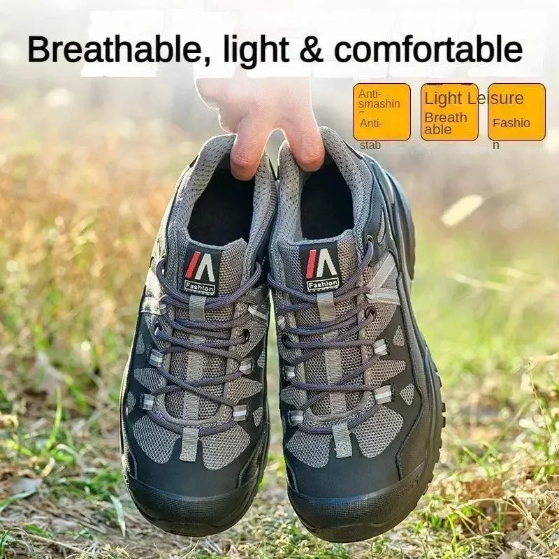 Men's Steel Toe Puncture-Proof Work Indestructible Protection Safety Sneakers