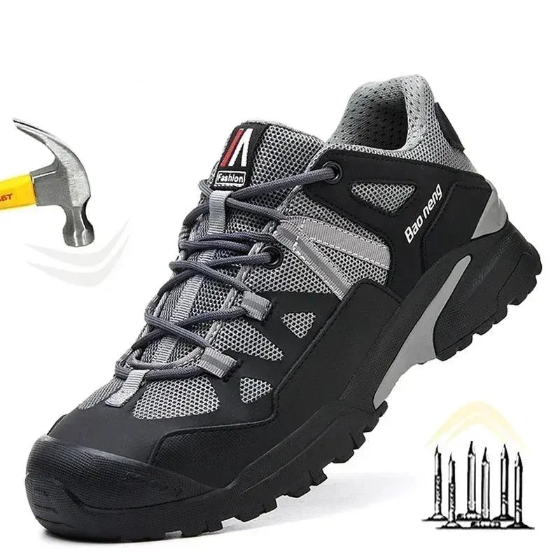 Men's Steel Toe Puncture-Proof Work Indestructible Protection Safety Sneakers