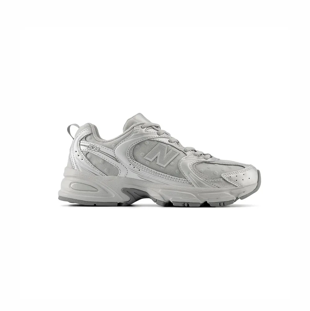 New Balance 530 Silver Metallic Raincloud Polka Dots