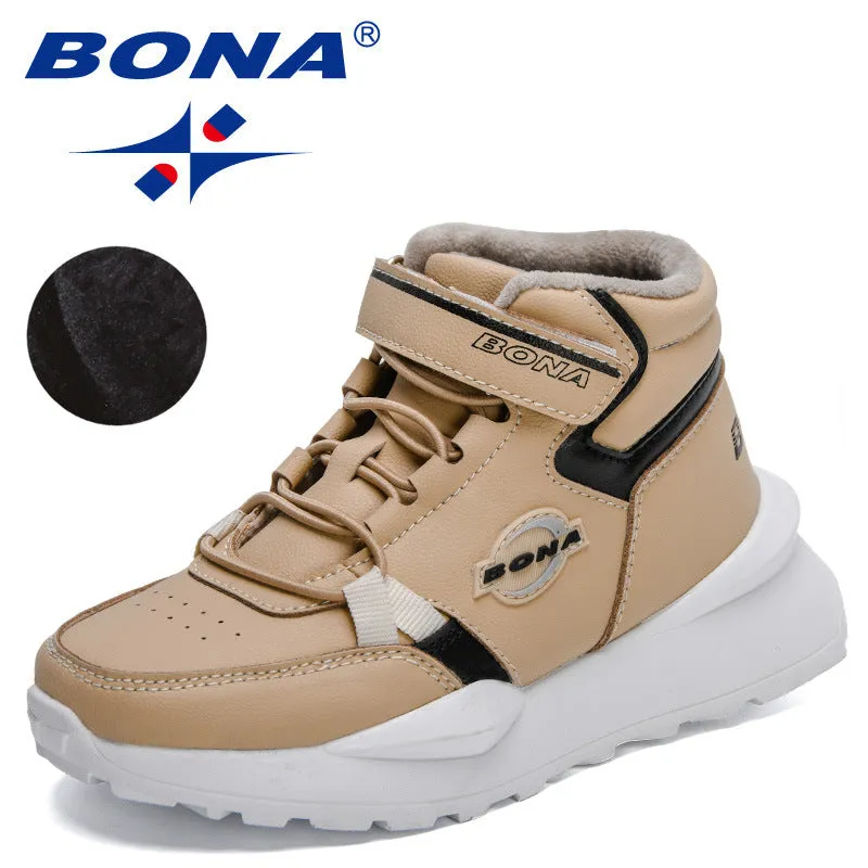 New Designers Fashion High Top Boots Boys Lightweight Comfortable Keep Warm Snow Boots