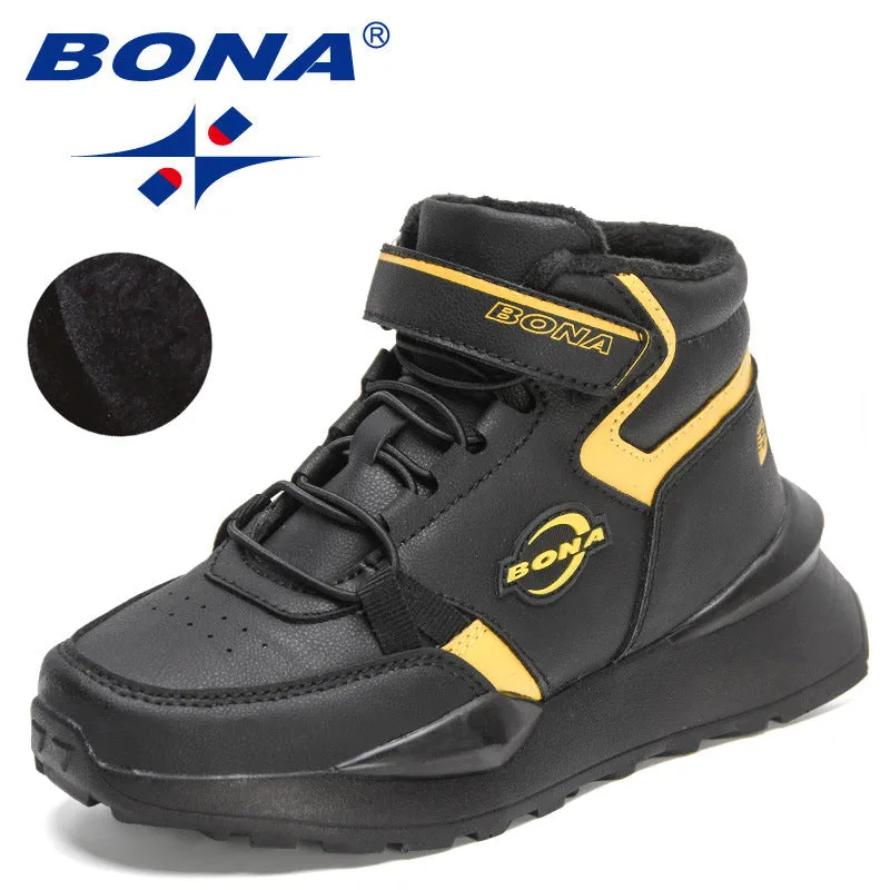 New Designers Fashion High Top Boots Boys Lightweight Comfortable Keep Warm Snow Boots