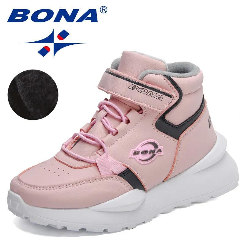New Designers Fashion High Top Boots Boys Lightweight Comfortable Keep Warm Snow Boots