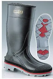 Servus By Honeywell XTP Black 15" PVC Knee Boots With TDT Dual Compound Red And Gray Outsole And Removable Insole