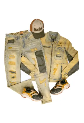 Stay Strong Denim Jacket, Denim Jeans, Dad Hat and G7 Sneakers: Big & Tall Bundle