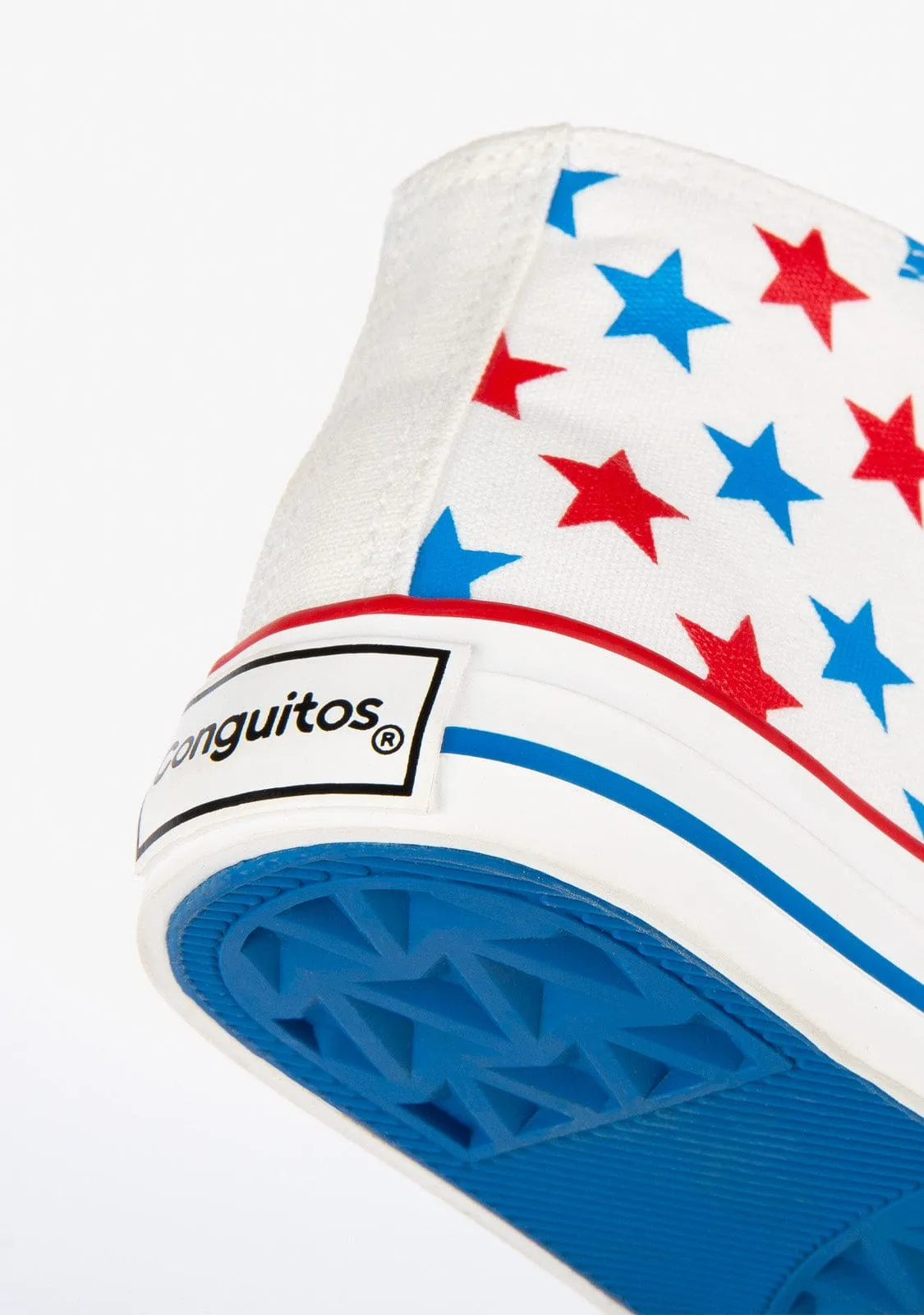 Unisex Stars Canvas Hi-Top Sneakers