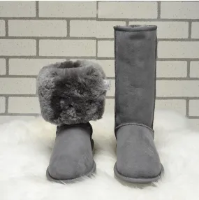 Women Winter Snow Boots Genuine Cow Leather Knee-high Boot