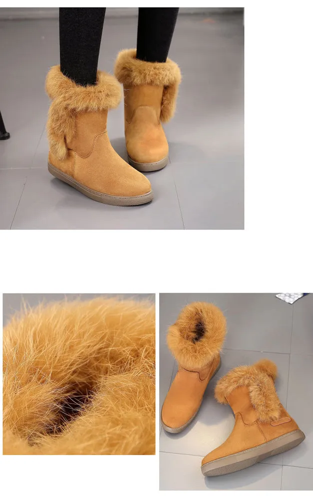 Women Winter Snow Boots Outdoor Slip-on Boot